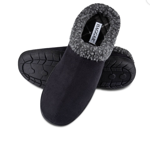 Haggar Men's Open Back Memory Foam Padded Clog Slippers SIZE XL (11-12) - Picture 5 of 13